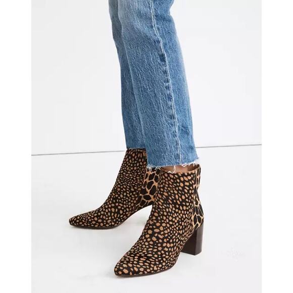 Madewell Shoes - New Madewell The Fiona Boot in Spot Mix Calf Hair Toffee Multi Women's Size 7